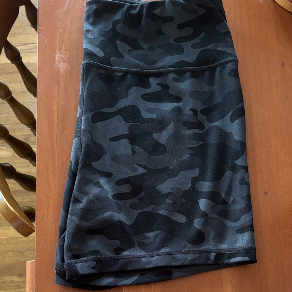 Black Camouflage Bike shorts